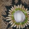 Hoop Trockenkranz Trockenblumen Wandkranz Türkranz Flowerhoop Fadenhoop Größe 30 oder 40 cm quadratisch