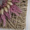 Hoop Trockenkranz Trockenblumen Wandkranz Türkranz Flowerhoop Fadenhoop Größe 30 oder 40 cm quadratisch rosa Hoop Trockenkranz Trockenblumen Wandkranz Türkranz Flowerhoop Fadenhoop Größe 30 oder 40 cm quadratisch rosa