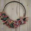 Hoop Trockenkranz Wandkranz  rosa Eleganz Trockenblumen ab 25 cm