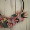 Hoop Trockenkranz Wandkranz  rosa Eleganz Trockenblumen ab 25 cm
