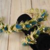Kopfkranz Armband Set Trockenblumen Hochzeit Kommunion Newborn Shooting