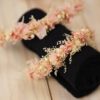Kopfkranz Armband Set Trockenblumen Hochzeit Kommunion Newborn Shooting