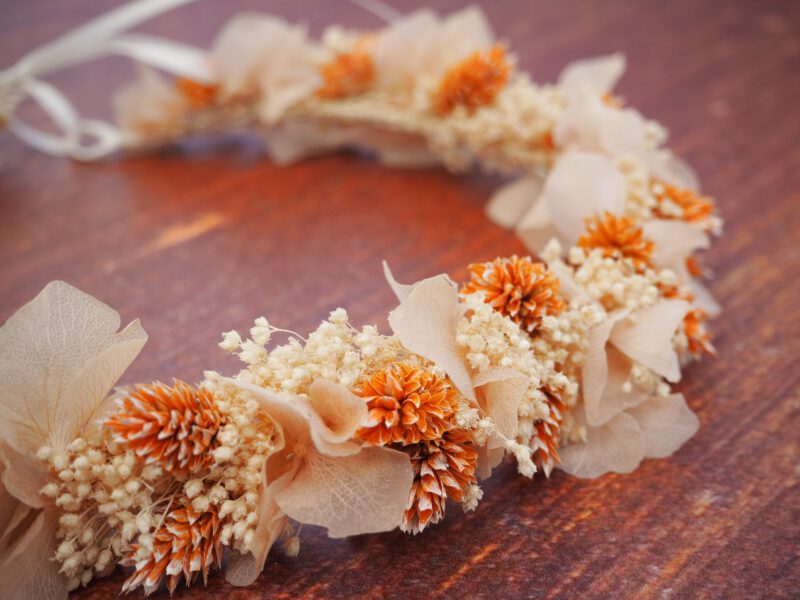 Kopfkranz Trockenblumen Hochzeit Kommunion Oktoberfest