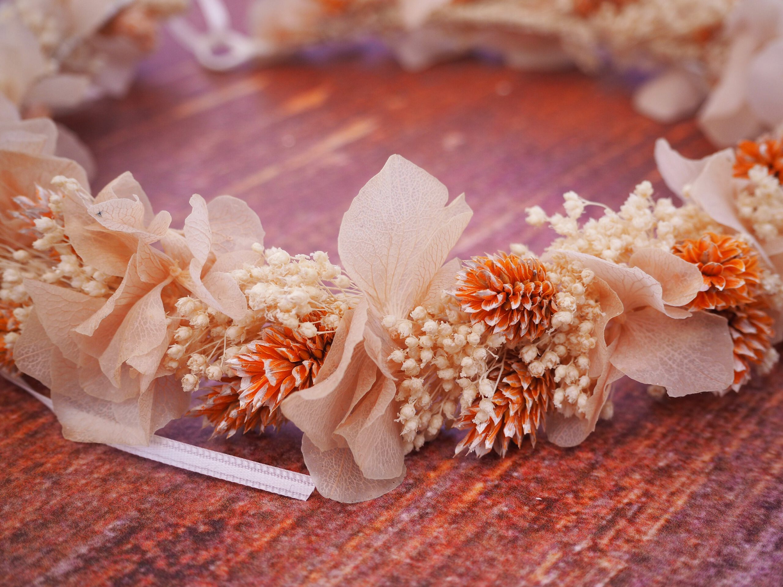 Kopfkranz Trockenblumen Hochzeit Kommunion Oktoberfest
