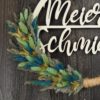 Namenschild Familie Türkranz Trockenblumen 28 cm individualisierbar
