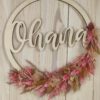Ohana Türkranz Türschild Wanddeko Trockenblumen