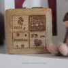 Personalisiertes Geschenk zur Geburt, Holzkästchen mit Gravur, Baby Geschenk personalisiert