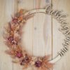 personalisiertes Ring Lieblingsmama / Lieblingspapa aus Holz mit Trockenblumen rosa peach personalisiertes Ring Lieblingsmama / Lieblingspapa aus Holz mit Trockenblumen rosa peach