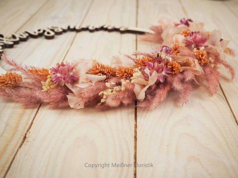 personalisiertes Ring Lieblingsmama / Lieblingspapa aus Holz mit Trockenblumen rosa peach personalisiertes Ring Lieblingsmama / Lieblingspapa aus Holz mit Trockenblumen rosa peach