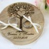 Personalisiertes Ringkissen Holz, alternatives Ringkissen aus Holz mit Baum und Herz graviert individuelles Ringkissen graviertes Ringkissen