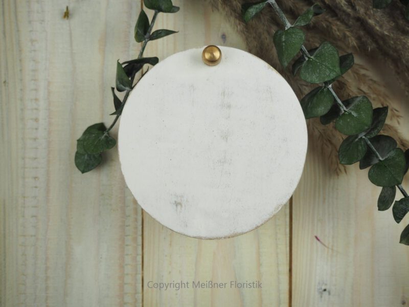 personalisiertes Ringkissen Holz / Ringkästchen / Ringbox Mangoholz rund