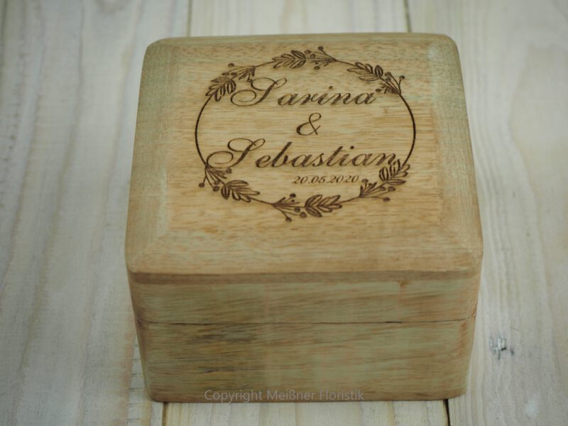 Ringkästchen, Ringbox Mangoholz