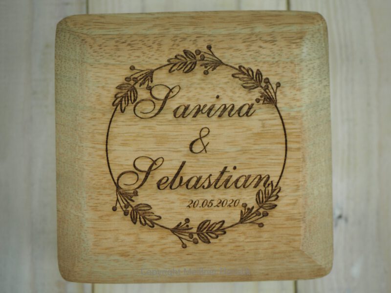 Ringkästchen, Ringbox Mangoholz