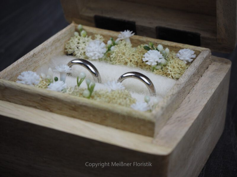 Ringkästchen, Ringbox Mangoholz
