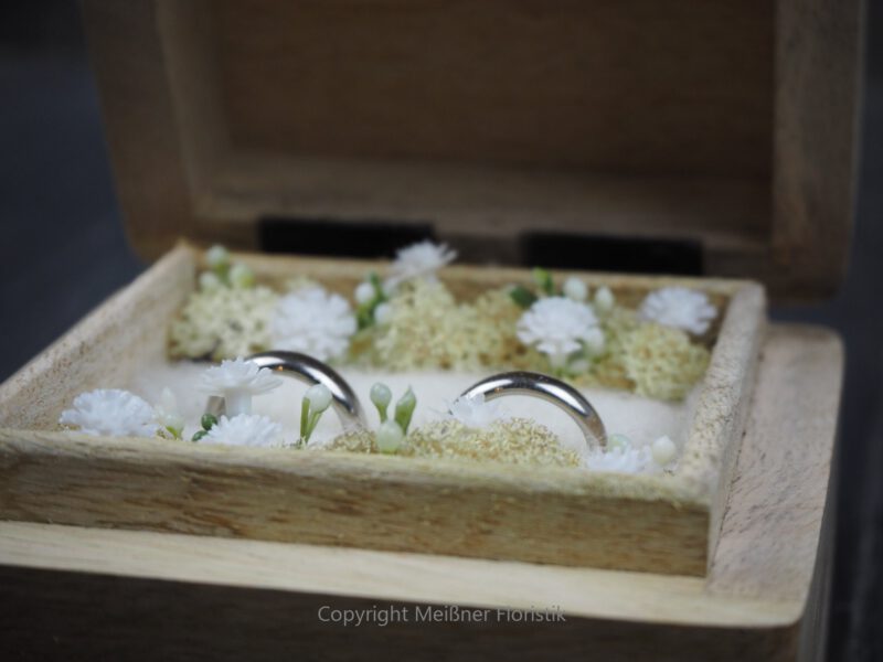 Ringkästchen, Ringbox Mangoholz