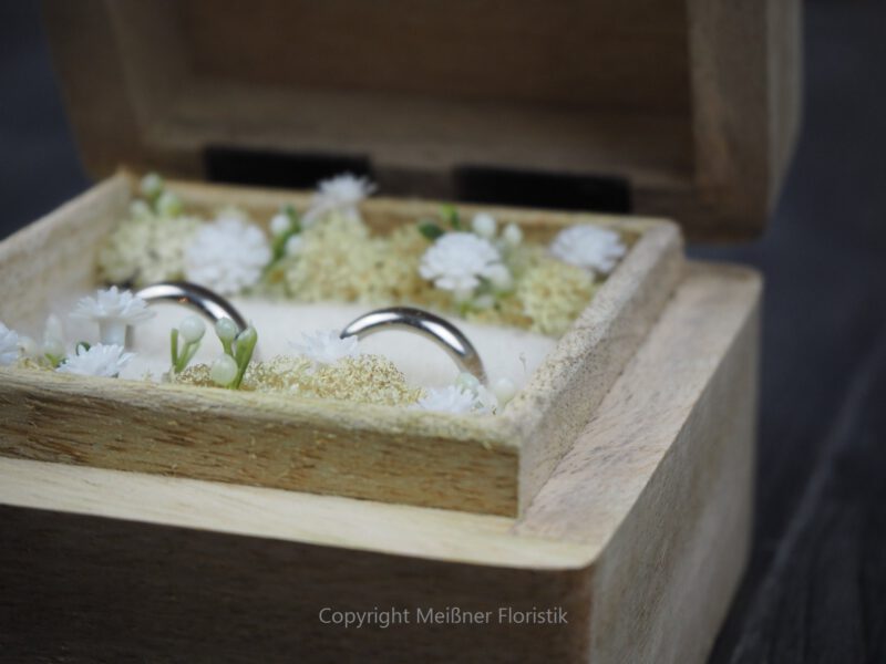 Ringkästchen, Ringbox Mangoholz