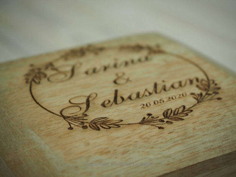 Ringkästchen, Ringbox Mangoholz