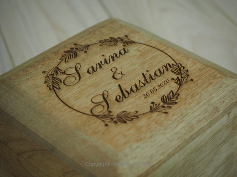 Ringkästchen, Ringbox Mangoholz