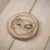 Ringkissen Holz Baumscheibe / Astscheibe vintage boho Ringkissen Holz Baumscheibe / Astscheibe vintage boho