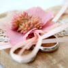 Ringkissen Holz Herz boho rosa kupfer