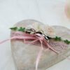 Ringkissen Holz Herz „creme rosa vintage“
