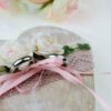 Ringkissen Holz Herz „creme rosa vintage“