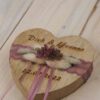 Ringkissen Holz Herz lila flieder Ringkissen Holz Herz lila flieder