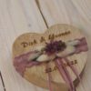 Ringkissen Holz Herz lila flieder Ringkissen Holz Herz lila flieder