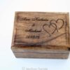 Ringkissen / Ringkästchen  / Holzkästchen mit Gravur