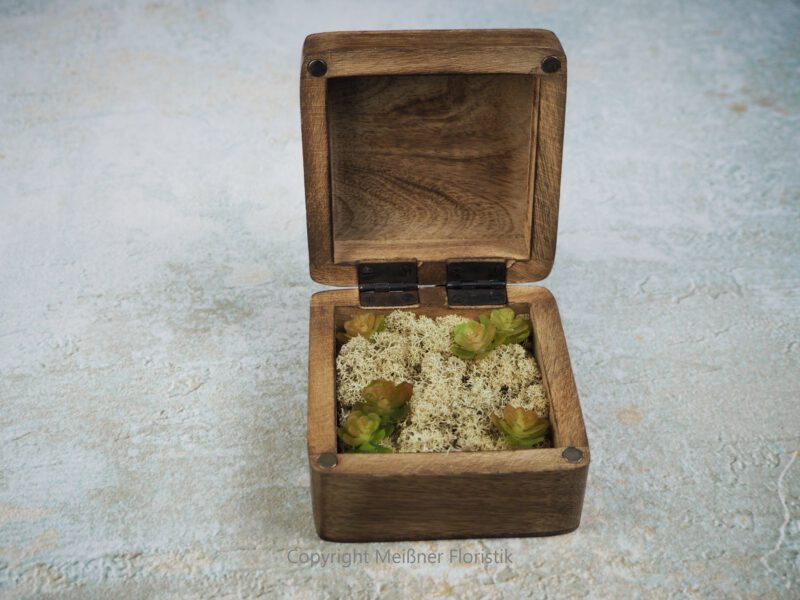 Ringkissen / Ringkästchen / Ringbox Mangoholz