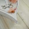 Ringkissen Ringschale Holz Herz Trockenblumen whitewashed