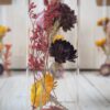 Trockenblumen gefüllte Gläser 3 er Set rot gelb Trockenblumen gefüllte Gläser 3 er Set rot gelb