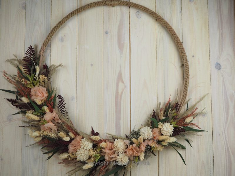 Trockenblumen Hoop, Loop, Kranz 55 cm