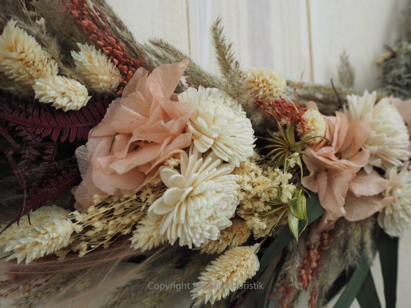 Trockenblumen Hoop, Loop, Kranz 55 cm