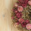 Trockenblumen Kranz pink grau ca. 25 cm