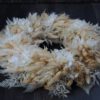Trockenblumen Kranz weiß creme  ca. 40 cm