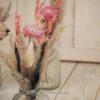 Trockenblumensträuße Set rosa peach