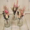 Trockenblumensträuße Set rosa peach