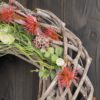 Türkranz Seidenblumen Frühling Sommer pastell weiß apricot ca 40 cm
