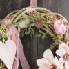 Türkranz Seidenblumen Frühling Sommer zartrosa Magnolie ca 35 cm Türkranz Seidenblumen Frühling Sommer zartrosa Magnolie ca 35 cm