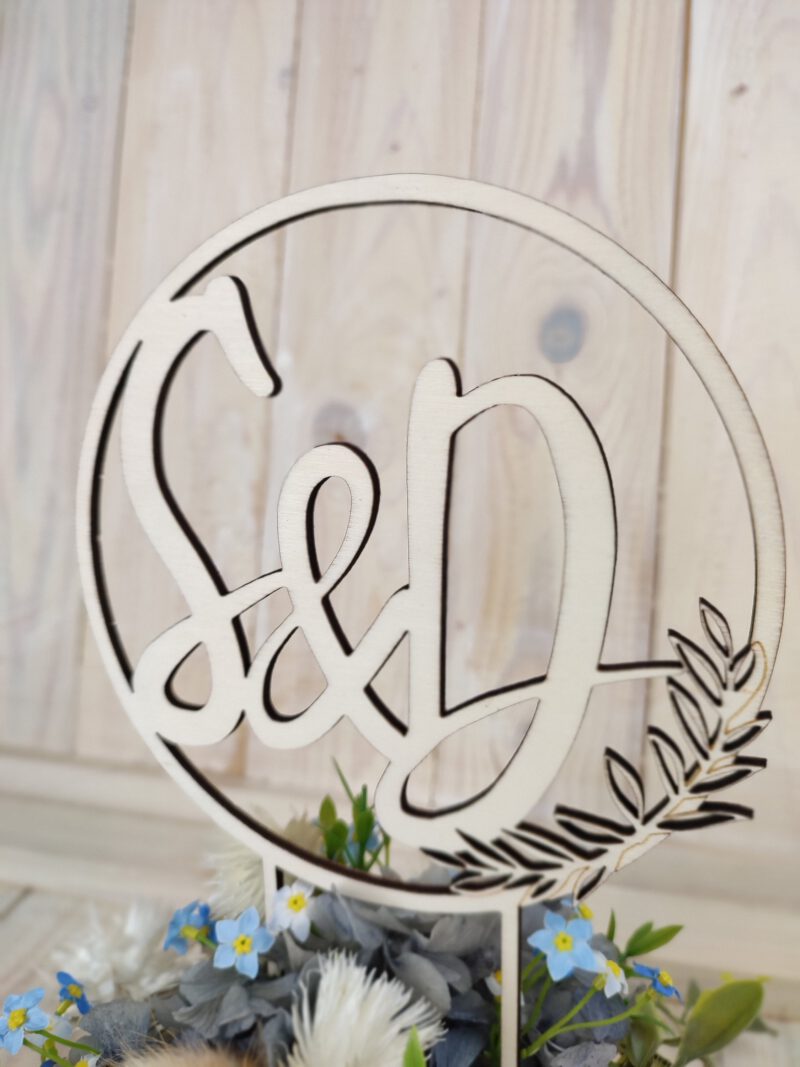 meissner-floristikAverage rating: 0 reviews Cake Topper Hochzeit Holz