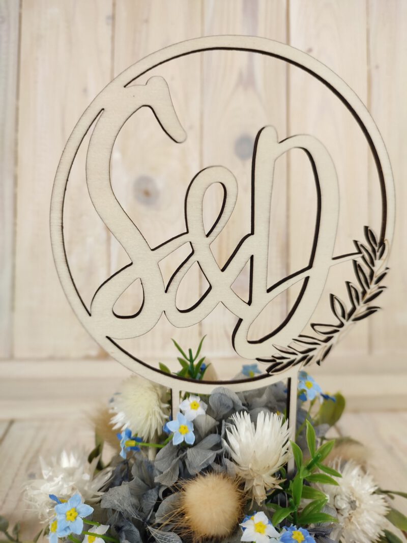 meissner-floristikAverage rating: 0 reviews Cake Topper Hochzeit Holz