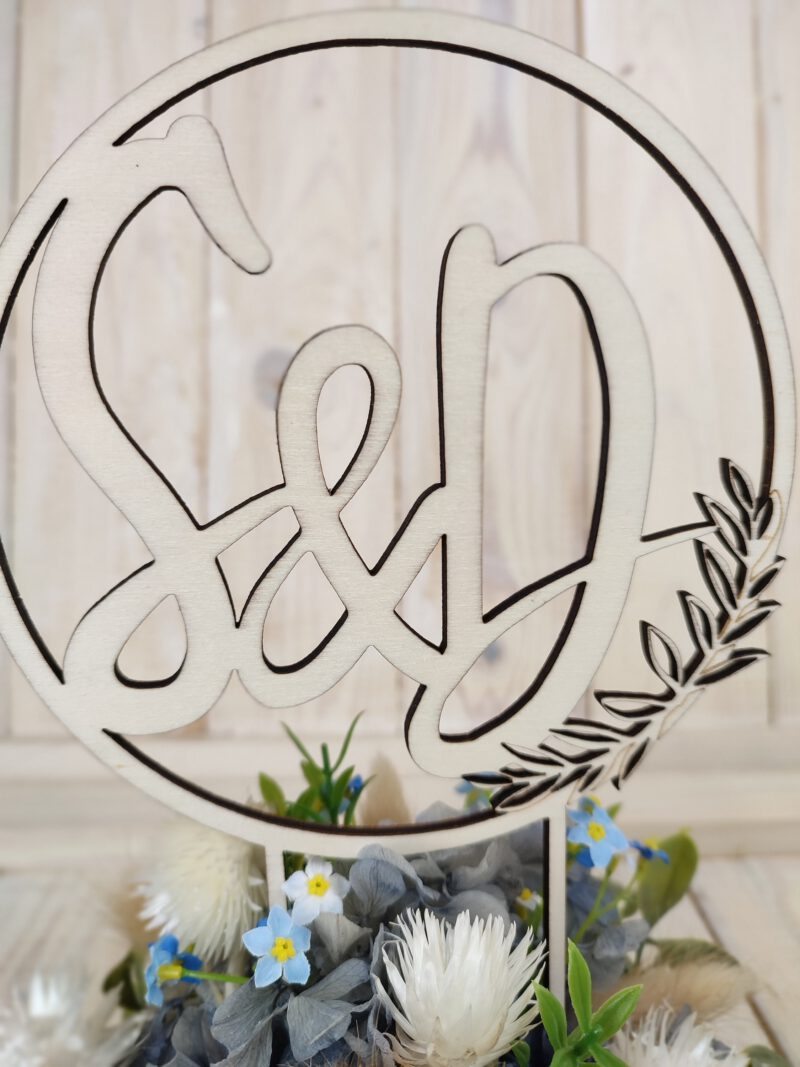 meissner-floristikAverage rating: 0 reviews Cake Topper Hochzeit Holz