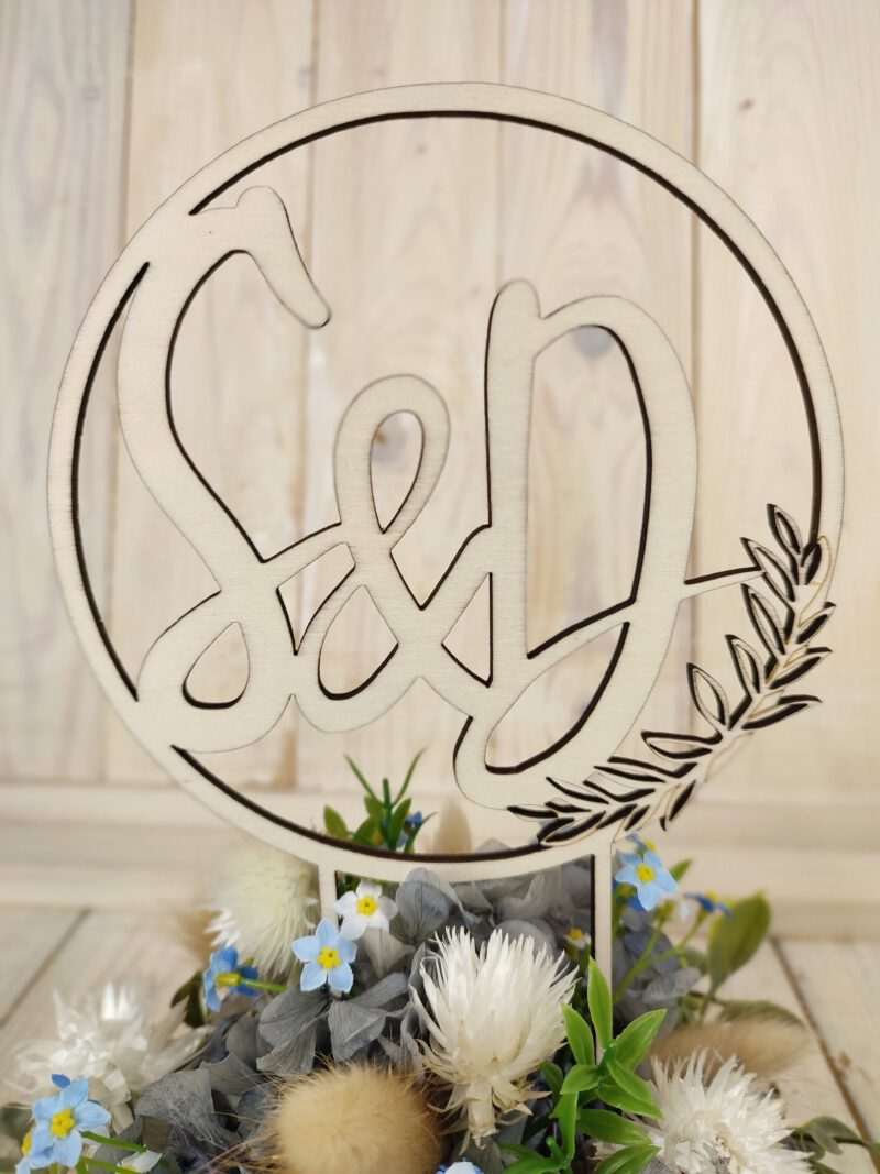 meissner-floristikAverage rating: 0 reviews Cake Topper Hochzeit Holz