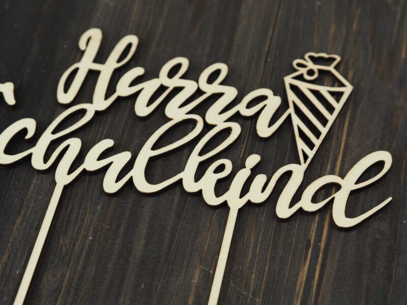 Cake Topper Hurra Schulkind Einschulung Holz Cake Topper Hurra Schulkind Einschulung Holz