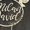 Cake Topper Zur Taufe  Holz