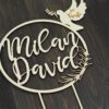 Cake Topper Zur Taufe  Holz